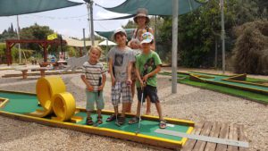 Playing Mini Golf at Farod